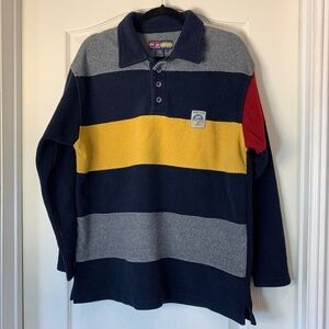 Point Zero Code Flag Vintage 90s  Y2K‎ Polar Fleece Pullover – Men’s Small